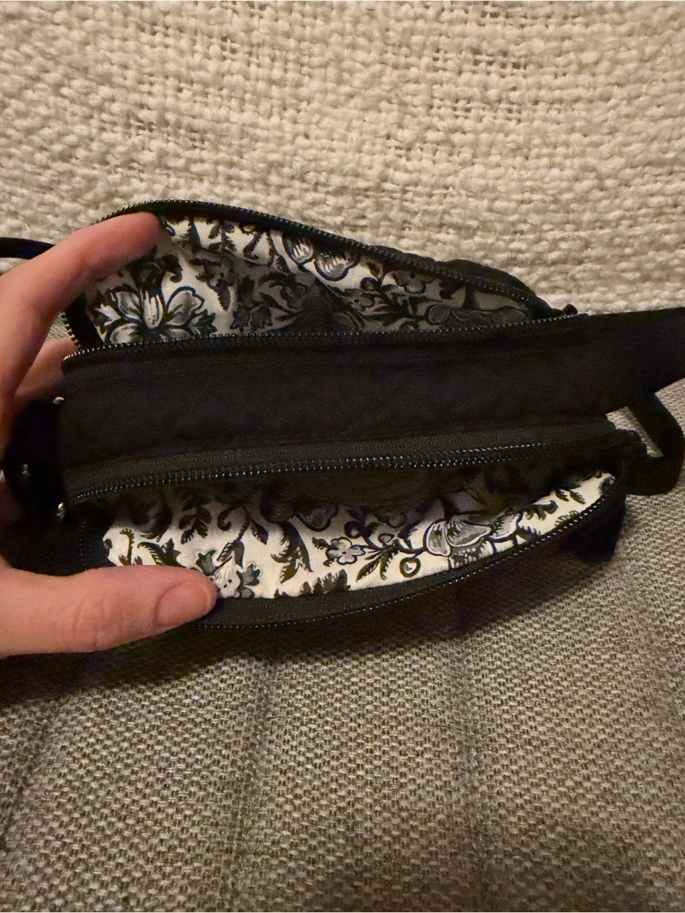 Vera Bradley Black Quilted Crossbody Green Bay Packers NFL Football Stadium Bag